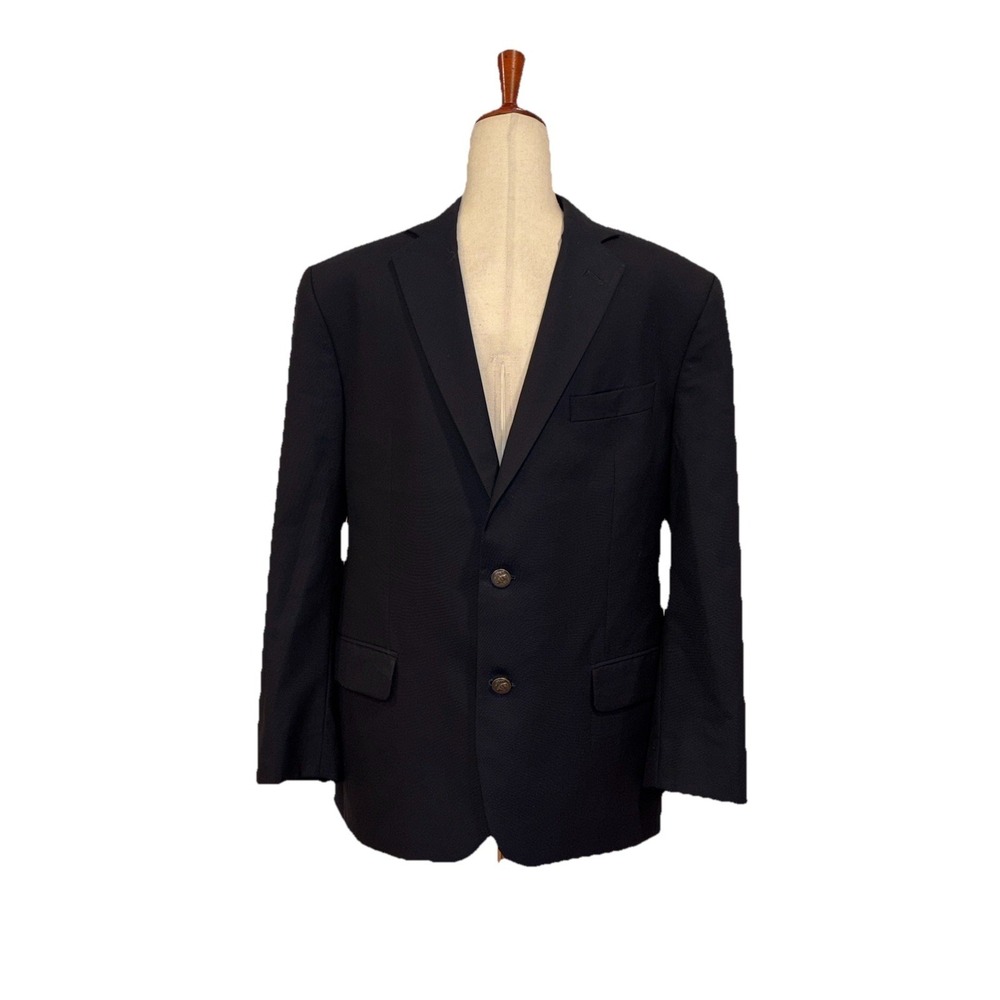 Brooks Brothers 1818 Madison LORO PIANA Mens 41 R‎ Navy Wool Blazer